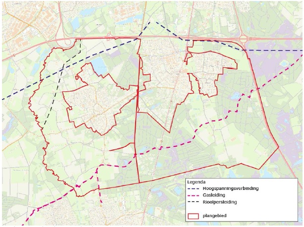 Leidingen in het buitengebied van Waalre