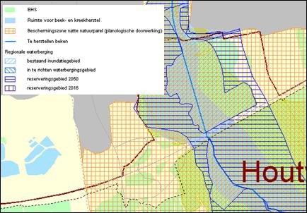 Uitsnede plankaart Reconstructieplan Boven-Dommel